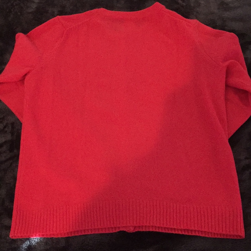 J Crew Bright Rose crystal button cardigan - Picture 3 of 4